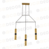 ^ΚΡΕΜΑΣΤΟ Φ/Σ 3XGU10 ΟΡΕΙΧΑΛΚΟ ΜΕΤΑΛΛΙΚΟ 66X8XH150CM - ledmania.gr