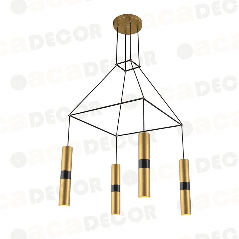 ^ΚΡΕΜΑΣΤΟ Φ/Σ 4XGU10 ΟΡΕΙΧΑΛΚΟ ΜΕΤΑΛΛΙΚΟ 56X56XH150CM - ledmania.gr