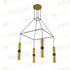^ΚΡΕΜΑΣΤΟ Φ/Σ 4XGU10 ΟΡΕΙΧΑΛΚΟ ΜΕΤΑΛΛΙΚΟ 56X56XH150CM - ledmania.gr