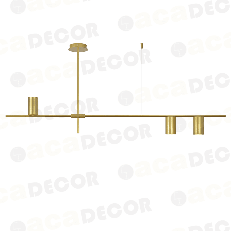 ^ΟΡΟΦΗΣ Φ/Σ 3ΧGU10 ΧΡΥΣΟ ΜΕΤΑΛΛΙΚΟ 130Χ12ΧΗ53CM - ledmania.gr