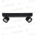 ^ΕΠΙΤΟΙΧΟ Φ/Σ LED 10W COB 80° 3000K 800LM ΜΑΥΡΟ ΑΛΟΥΜΙΝΙΟ 32X7XH10CM - ledmania.gr