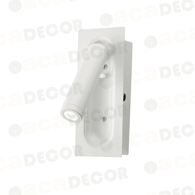 ΕΠΙΤΟΙΧΟ Φ/Σ LED 3W 3200K 190LM ΛΕΥΚΟ ΜΕΤΑΛΛΙΚΟ ΧΩΝΕΥΤΟ 7X5X17CM - ledmania.gr