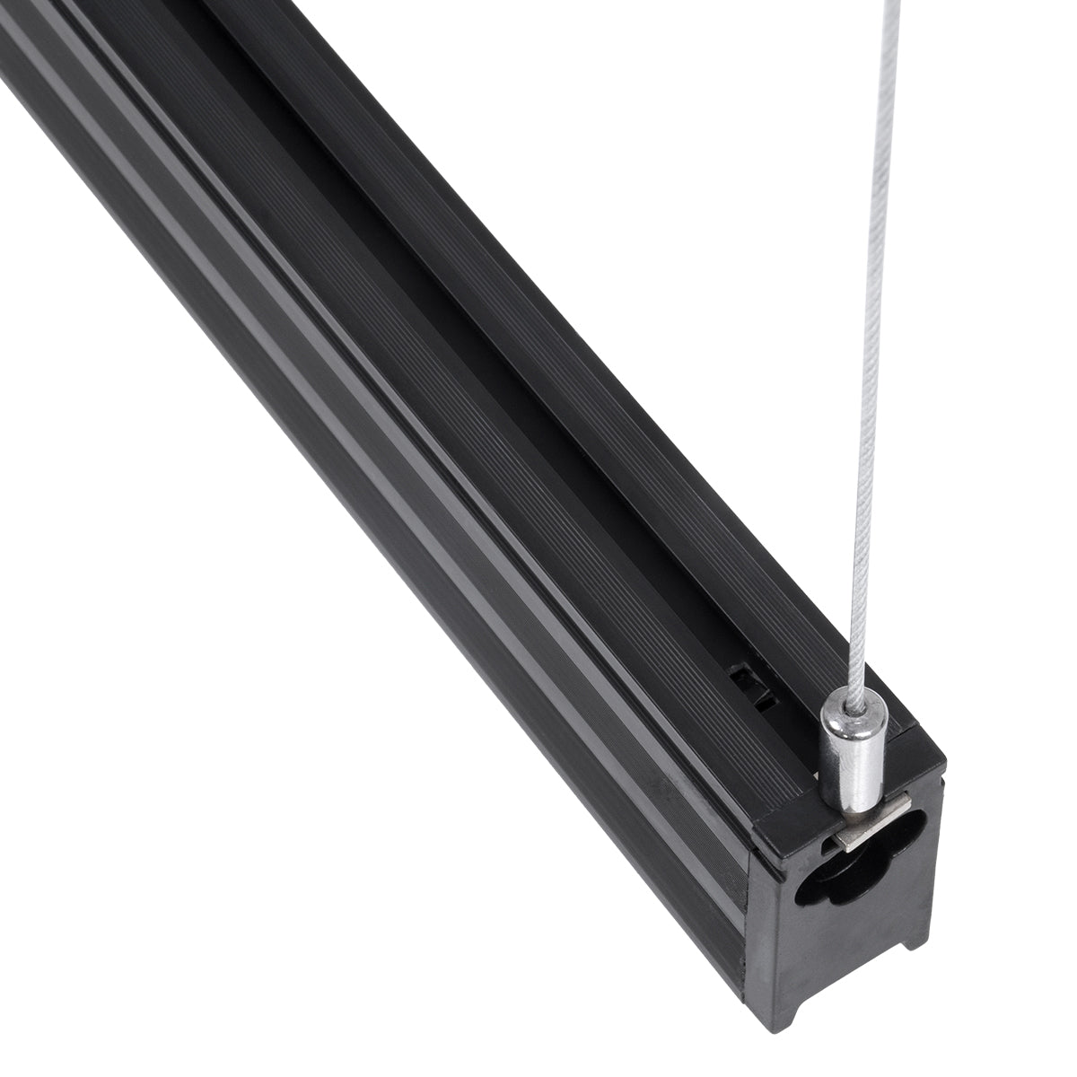 GloboStar® MARKET 61020-P Γραμμικό Κρεμαστό Φωτιστικό Linear LED 18W 2230lm 60° AC 220-240V Μ120 x Π2 x Υ4cm Ψυχρό Λευκό 6000K - Μαύρο - 3 Years Warranty