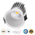 GloboStar® MICRO-B 60242 Χωνευτό LED Spot Downlight TrimLess Φ6cm 7W 910lm 38° AC 220-240V IP20 Φ6 x Υ7.8cm - Στρόγγυλο - Λευκό - Φυσικό Λευκό 4500K - Bridgelux COB - 5 Years Warranty - ledmania.gr