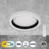 GloboStar® ARIANA 61034 Πλαφονιέρα Οροφής Κύκλος LED CCT 55W 6376lm 120° AC 220-240V - Εναλλαγή Φωτισμού μέσω Τηλεχειριστηρίου All In One Ψυχρό Λευκό 6000k+Φυσικό Λευκό 4500k+Θερμό Λευκό 2700k Dimmable Φ48cm - Μαύρο - 3 Years Warranty - ledmania.gr