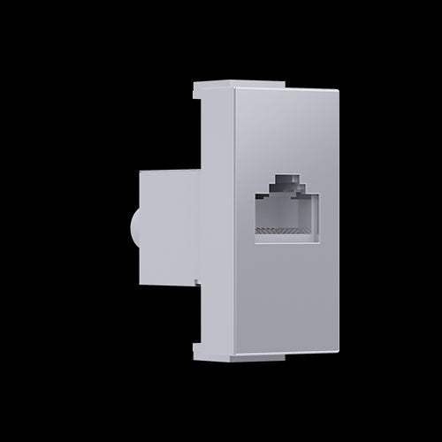 ^ MODYS ΠΡΙΖΑ ΔΙΚΤΥΟΥ ΑΣΗΜΙ  1 ΣΤ. RJ45 CAT.6A ΜΕ ΘΩΡΑΚΙΣΗ IP20 - ledmania.gr