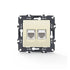 PRIME ΠΡΙΖΑ ΔΙΚΤΥΟΥ 2xRJ45 CAT6 UTP IP20 ΙΒΟΥΑΡ - ledmania.gr