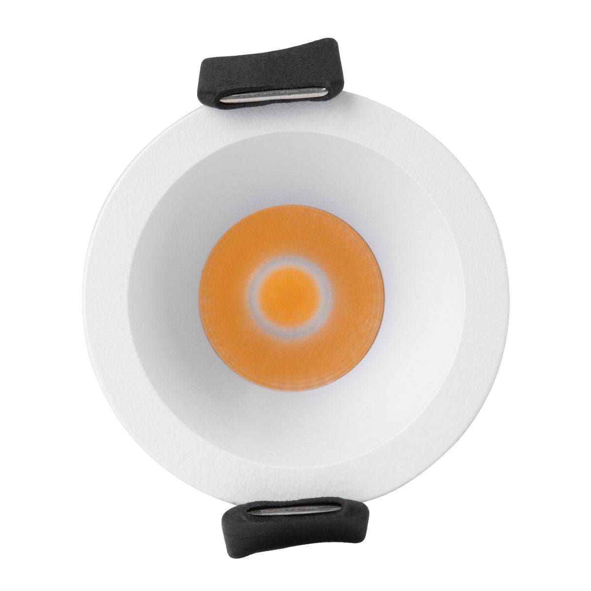 GloboStar® MICRO-S 60237 Χωνευτό LED Spot Downlight TrimLess Φ4cm 5W 625lm 38° AC 220-240V IP20 Φ4 x Υ5.9cm - Στρόγγυλο - Λευκό - Θερμό Λευκό 2700K - Bridgelux COB - 5 Years Warranty - ledmania.gr