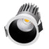 GloboStar® MICRO-B 60240 Χωνευτό LED Spot Downlight TrimLess Φ6cm 7W 910lm 38° AC 220-240V IP20 Φ6 x Υ7.8cm - Στρόγγυλο - Λευκό με Μαύρο Κάτοπτρο - Φυσικό Λευκό 4500K - Bridgelux COB - 5 Years Warranty - ledmania.gr