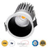 GloboStar® MICRO-B 60241 Χωνευτό LED Spot Downlight TrimLess Φ6cm 7W 875lm 38° AC 220-240V IP20 Φ6 x Υ7.8cm - Στρόγγυλο - Λευκό με Μαύρο Κάτοπτρο - Θερμό Λευκό 2700K - Bridgelux COB - 5 Years Warranty - ledmania.gr