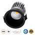 GloboStar® MICRO-B 60244 Χωνευτό LED Spot Downlight TrimLess Φ6cm 7W 910lm 38° AC 220-240V IP20 Φ6 x Υ7.8cm - Στρόγγυλο - Μαύρο - Φυσικό Λευκό 4500K - Bridgelux COB - 5 Years Warranty - ledmania.gr