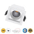 GloboStar® PLUTO-S 60267 Χωνευτό LED Spot Downlight TrimLess Μ6.4xΠ6.4cm 7W 875lm 38° AC 220-240V IP20 Μ6.4 x Π6.4 x Υ4.9cm - Τετράγωνο - Λευκό & Anti-Glare HoneyComb - Θερμό Λευκό 2700K - Bridgelux COB - 5 Years Warranty - ledmania.gr