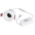 GloboStar® LEO-R 60285 Χωνευτό LED Spot Downlight TrimLess Φ8.5cm 10W 1250lm 38° AC 220-240V IP20 Φ8.5 x Υ6.6cm - Στρόγγυλο - Κινούμενο - Λευκό & Anti-Glare HoneyComb - Θερμό Λευκό 2700K - Bridgelux COB - 5 Years Warranty - ledmania.gr
