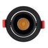 GloboStar® LEO-R 60286 Χωνευτό LED Spot Downlight TrimLess Φ8.5cm 10W 1300lm 38° AC 220-240V IP20 Φ8.5 x Υ6.6cm - Στρόγγυλο - Κινούμενο - Μαύρο & Anti-Glare HoneyComb - Φυσικό Λευκό 4500K - Bridgelux COB - 5 Years Warranty - ledmania.gr