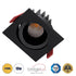 GloboStar® LEO-SQ 60293 Χωνευτό LED Spot Downlight TrimLess Μ8.5xΠ8.5cm 10W 1250lm 38° AC 220-240V IP20 Μ8.5 x Π8.5 x Υ6.6cm - Τετράγωνο - Κινούμενο - Μαύρο & Anti-Glare HoneyComb - Θερμό Λευκό 2700K - Bridgelux COB - 5 Years Warranty - ledmania.gr