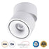 GloboStar® OMEGA-S 60298 Επιφανειακό LED Spot Downlight Φ10cm 12W 1560lm 36° AC 220-240V IP20 Φ10 x Υ10.5cm - Στρόγγυλο - Λευκό - Φυσικό Λευκό 4500K - Bridgelux COB - 5 Years Warranty - ledmania.gr