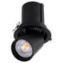 GloboStar® VIRGO-B 60312 Χωνευτό LED Spot Downlight TrimLess Φ13.5cm 20W 2600lm 36° AC 220-240V IP20 Φ13.5cm x Υ14cm - Στρόγγυλο - Μαύρο - Φυσικό Λευκό 4500K - Bridgelux COB - 5 Years Warranty - ledmania.gr
