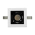 GloboStar® LUMINAR SUPERIOR 60314 Χωνευτό LED Spot Downlight TrimLess 2W 280lm 36° AC 220-240V IP20 Μ4.3 x Π4.3 x Υ4.5cm - Λευκό με Μαύρο Κάτοπτρο - Φυσικό Λευκό 4500K - Bridgelux High Lumen Chip Gen2 - TÜV Certified Driver - 5 Years Warranty
