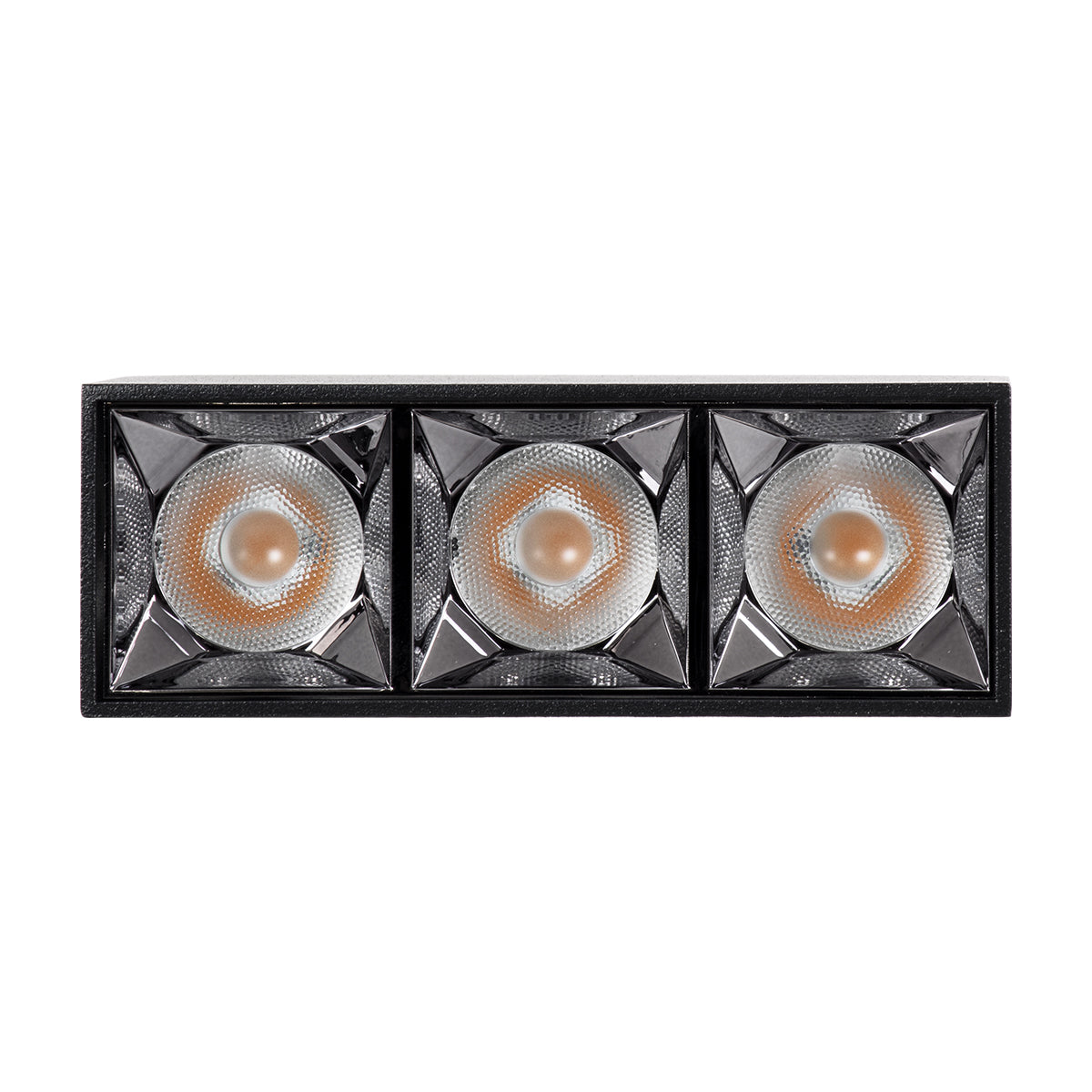 GloboStar® LUMINAR SUPERIOR 60325 Επιφανειακό LED Spot Downlight TrimLess 12W 1620lm 36° AC 220-240V IP20 Μ11.8 x Π4.2 x Υ6.6cm - Μαύρο με Κάτοπτρο Χρωμίου - Θερμό Λευκό 2700K - Bridgelux High Lumen Chip Gen2 - TÜV Certified Driver - 5 Years Warranty - ledmania.gr