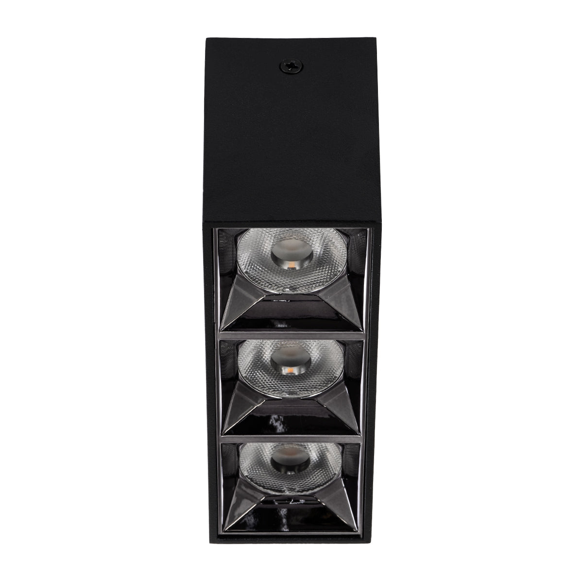 GloboStar® LUMINAR SUPERIOR 60325 Επιφανειακό LED Spot Downlight TrimLess 12W 1620lm 36° AC 220-240V IP20 Μ11.8 x Π4.2 x Υ6.6cm - Μαύρο με Κάτοπτρο Χρωμίου - Θερμό Λευκό 2700K - Bridgelux High Lumen Chip Gen2 - TÜV Certified Driver - 5 Years Warranty - ledmania.gr