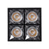 GloboStar® LUMINAR SUPERIOR 60332 Επιφανειακό LED Spot Downlight TrimLess 14W 1960lm 36° AC 220-240V IP20 Μ8.2 x Π8.2 x Υ6.6cm - Μαύρο με Κάτοπτρο Χρωμίου - Φυσικό Λευκό 4500K - Bridgelux High Lumen Chip Gen2 - TÜV Certified Driver - 5 Years Warranty