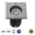 GloboStar® GIGO 60364 Χωνευτό Τετράγωνο Σποτ Δαπέδου για Λάμπα MR16 με Ντουί GU10 - Αδιάβροχο IP68 - IK09 - Ανοξείδωτο Ατσάλι / Stainless Steel 316 - Tempered Glass - Μ11 x Π11 x Υ11.5cm - Nickel Ματ - ledmania.gr
