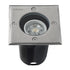 GloboStar® GIGO 60364 Χωνευτό Τετράγωνο Σποτ Δαπέδου για Λάμπα MR16 με Ντουί GU10 - Αδιάβροχο IP68 - IK09 - Ανοξείδωτο Ατσάλι / Stainless Steel 316 - Tempered Glass - Μ11 x Π11 x Υ11.5cm - Nickel Ματ - ledmania.gr