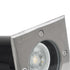 GloboStar® GIGO 60364 Χωνευτό Τετράγωνο Σποτ Δαπέδου για Λάμπα MR16 με Ντουί GU10 - Αδιάβροχο IP68 - IK09 - Ανοξείδωτο Ατσάλι / Stainless Steel 316 - Tempered Glass - Μ11 x Π11 x Υ11.5cm - Nickel Ματ - ledmania.gr