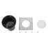 GloboStar® GIGO 60364 Χωνευτό Τετράγωνο Σποτ Δαπέδου για Λάμπα MR16 με Ντουί GU10 - Αδιάβροχο IP68 - IK09 - Ανοξείδωτο Ατσάλι / Stainless Steel 316 - Tempered Glass - Μ11 x Π11 x Υ11.5cm - Nickel Ματ - ledmania.gr
