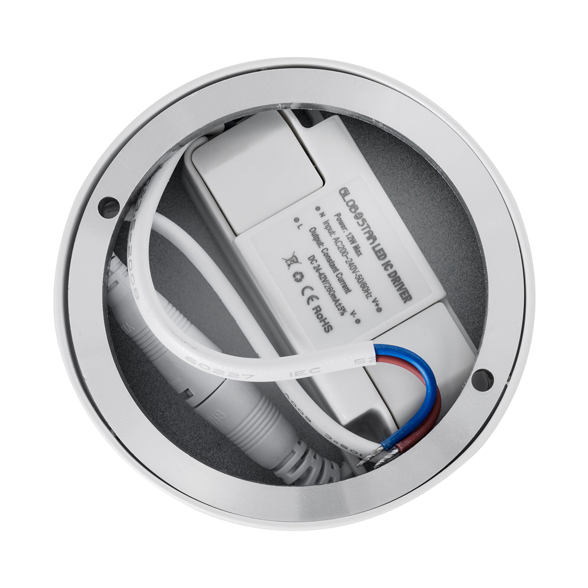 GloboStar® DETRONIC 60500 Επιφανειακό Κινούμενο Spot Downlight LED 10W 1350lm 24° AC 220-240V IP20 Φ9cm x Υ16cm - Στρόγγυλο - Λευκό - Ψυχρό Λευκό 6000K - Bridgelux COB - TÜV Certified Driver - 5 Χρόνια Εγγύηση - ledmania.gr