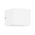 GloboStar® CIRCOA 60533 Φωτιστικό Τοίχου - Απλίκα Αρχιτεκτονικού Φωτισμού Εσωτερικού/Εξωτερικού Χώρου Up & Down LED 10W 1056lm 60° AC 220-240V IP44 Μ10 x Π8 x Υ10cm - Θερμό Λευκό 2700K - Λευκό - Bridgelux Chip - 3 Years Warranty