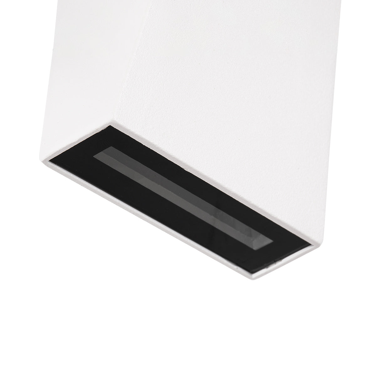 GloboStar® TRIANDE 60557 Φωτιστικό Τοίχου - Απλίκα Αρχιτεκτονικού Φωτισμού Εσωτερικού/Εξωτερικού Χώρου Up & Down LED 10W 1250lm 5° & 60° AC 220-240V Αδιάβροχο IP65 Μ8.5 x Π8.5 x Υ20cm - Ψυχρό Λευκό 6000K - Λευκό - Bridgelux Chip - 3 Χρόνια Εγγύηση - ledmania.gr