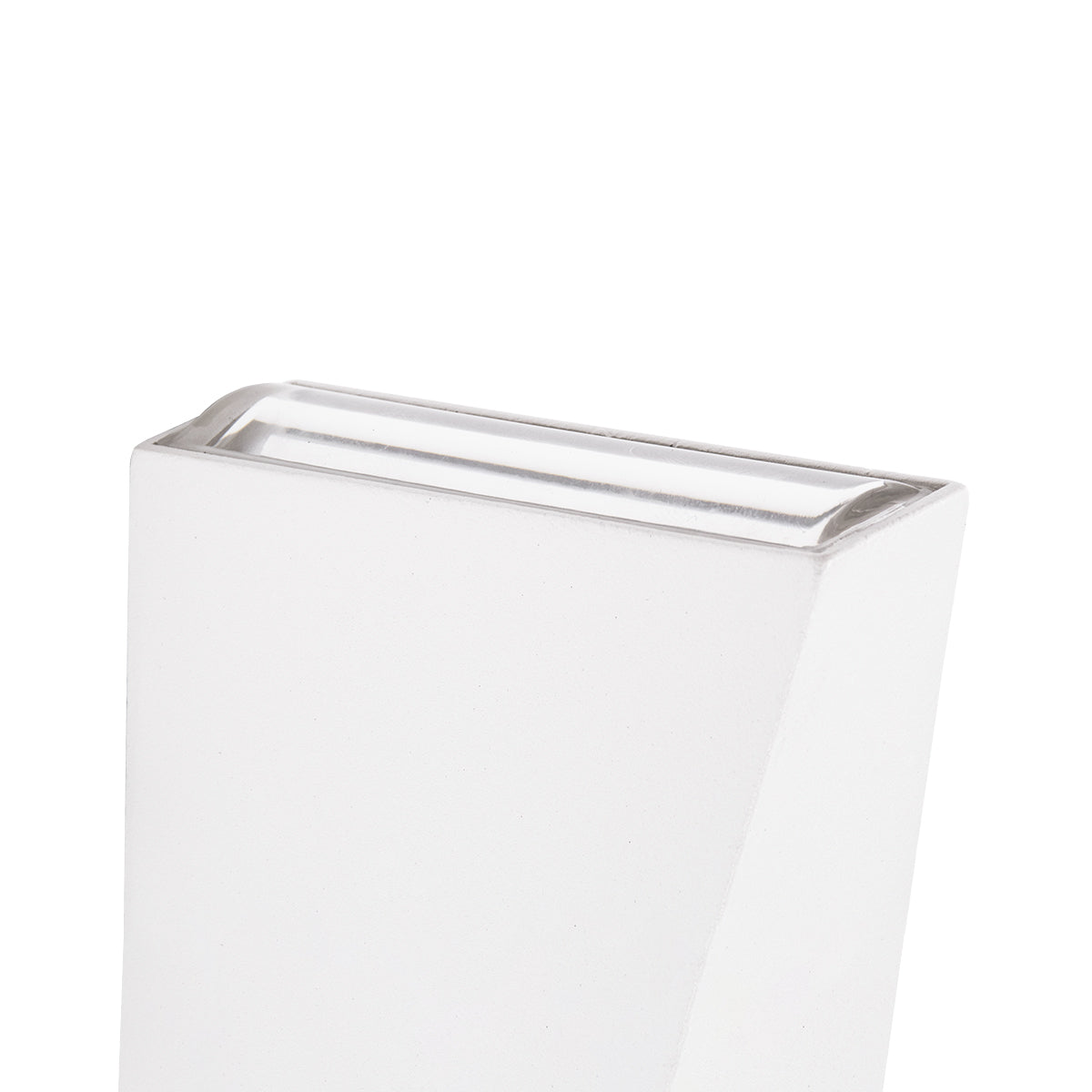 GloboStar® TRIANDE 60557 Φωτιστικό Τοίχου - Απλίκα Αρχιτεκτονικού Φωτισμού Εσωτερικού/Εξωτερικού Χώρου Up & Down LED 10W 1250lm 5° & 60° AC 220-240V Αδιάβροχο IP65 Μ8.5 x Π8.5 x Υ20cm - Ψυχρό Λευκό 6000K - Λευκό - Bridgelux Chip - 3 Χρόνια Εγγύηση - ledmania.gr