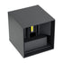 GloboStar® AXIS-S 60567 Φωτιστικό Τοίχου - Απλίκα Αρχιτεκτονικού Φωτισμού Εσωτερικού/Εξωτερικού Χώρου Up & Down LED 10W 1250lm 10 έως 60° AC 220-240V Αδιάβροχο IP65 Μ10 x Π10 x Υ10cm - Ψυχρό Λευκό 6000K - Γκρι Ανθρακί - Bridgelux Chip - 3 Χρόνια Εγγύηση - ledmania.gr