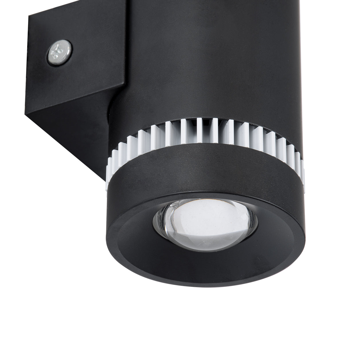 GloboStar® CANNONAL 60577 Φωτιστικό Τοίχου - Απλίκα Αρχιτεκτονικού Φωτισμού Εσωτερικού Χώρου Up & Down LED 10W 1150lm 30° AC 220-240V IP20 Μ5 x Π6.5 x Υ11cm - Θερμό Λευκό 2700K - Μαύρο με Λευκό - Bridgelux Chip - 3 Χρόνια Εγγύηση - ledmania.gr