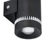 GloboStar® CANNONAL 60577 Φωτιστικό Τοίχου - Απλίκα Αρχιτεκτονικού Φωτισμού Εσωτερικού Χώρου Up & Down LED 10W 1150lm 30° AC 220-240V IP20 Μ5 x Π6.5 x Υ11cm - Θερμό Λευκό 2700K - Μαύρο με Λευκό - Bridgelux Chip - 3 Χρόνια Εγγύηση - ledmania.gr