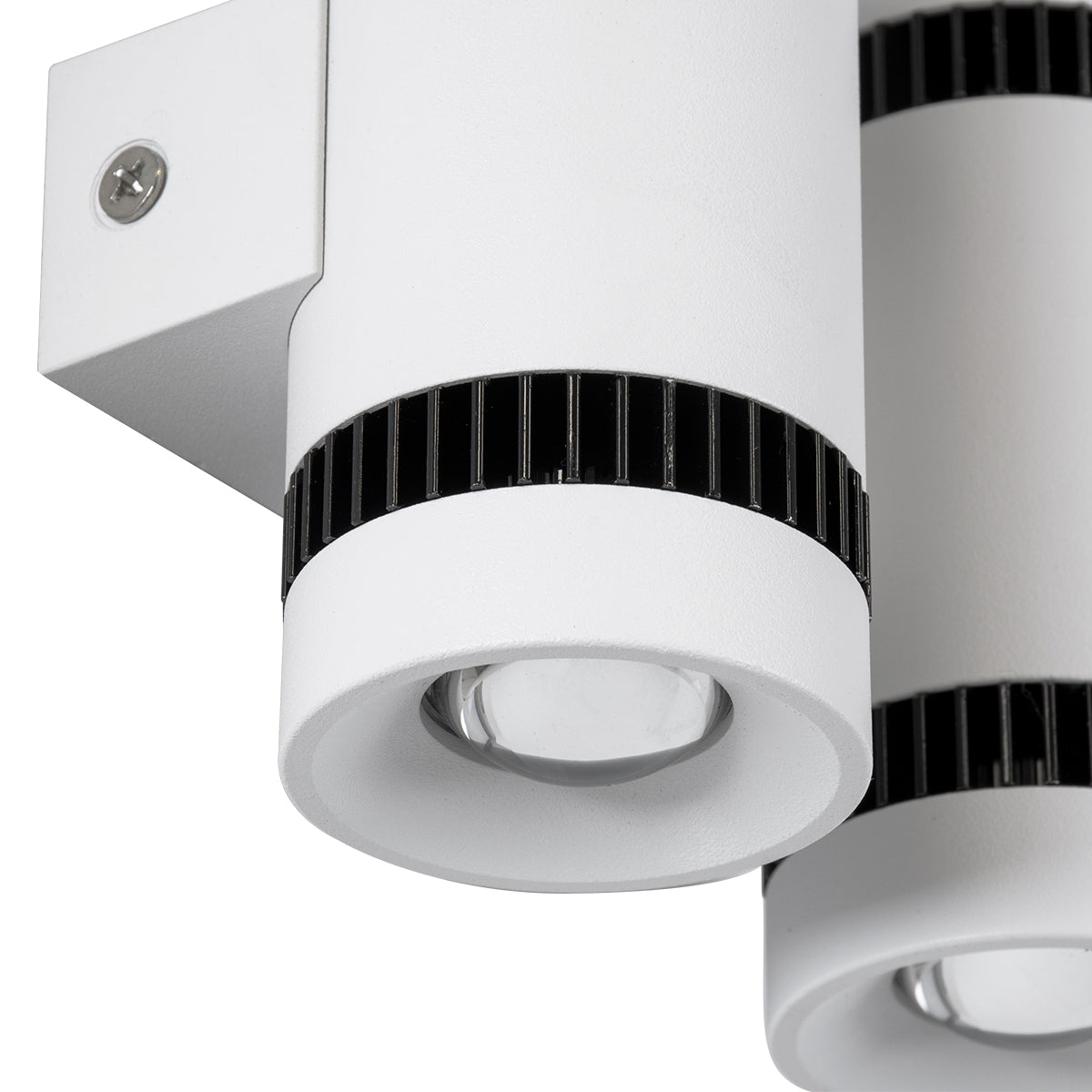 GloboStar® CANNONAL 60578 Φωτιστικό Τοίχου - Απλίκα Αρχιτεκτονικού Φωτισμού Εσωτερικού Χώρου Up & Down LED 20W 2300lm 30° AC 220-240V IP20 Μ12 x Π6.5 x Υ11cm - Θερμό Λευκό 2700K - Λευκό με Μαύρο - Bridgelux Chip - 3 Χρόνια Εγγύηση - ledmania.gr