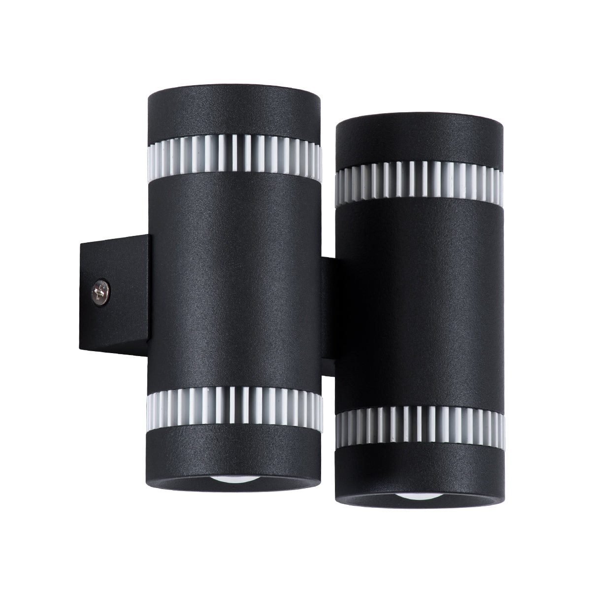 GloboStar® CANNONAL 60580 Φωτιστικό Τοίχου - Απλίκα Αρχιτεκτονικού Φωτισμού Εσωτερικού Χώρου Up & Down LED 20W 2300lm 30° AC 220-240V IP20 Μ12 x Π6.5 x Υ11cm - Θερμό Λευκό 2700K - Μαύρο με Λευκό - Bridgelux Chip - 3 Χρόνια Εγγύηση - ledmania.gr