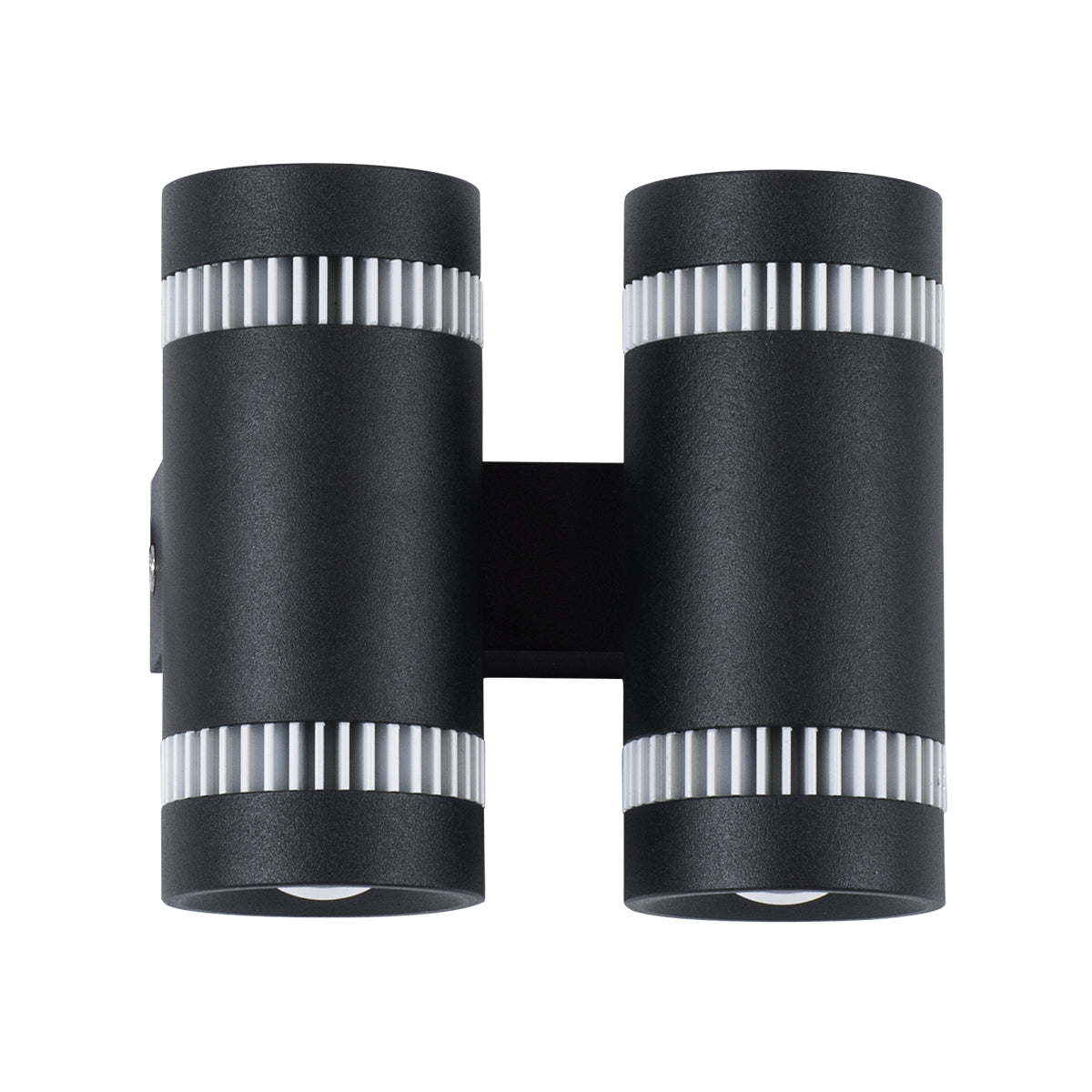 GloboStar® CANNONAL 60580 Φωτιστικό Τοίχου - Απλίκα Αρχιτεκτονικού Φωτισμού Εσωτερικού Χώρου Up & Down LED 20W 2300lm 30° AC 220-240V IP20 Μ12 x Π6.5 x Υ11cm - Θερμό Λευκό 2700K - Μαύρο με Λευκό - Bridgelux Chip - 3 Χρόνια Εγγύηση - ledmania.gr