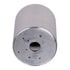 GloboStar® AKIRA 60619 Επιφανειακό Κινούμενο Στρόγγυλο Φωτιστικό Σποτ Αλουμινίου με Ντουί GU10 AC 220-240V IP44 Φ8 x Υ10cm - Ασημί Βούρτσας - 5 Years Warranty - ledmania.gr