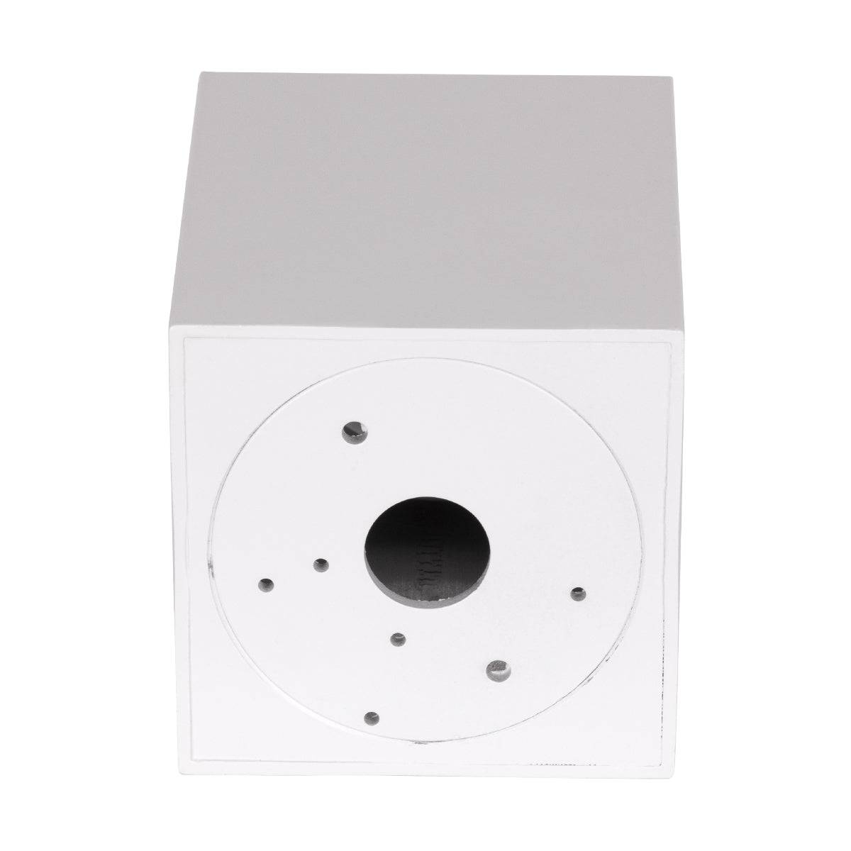 GloboStar® AKIRA 60622 Επιφανειακό Κινούμενο Τετράγωνο Φωτιστικό Σποτ Αλουμινίου με Ντουί GU10 AC 220-240V IP44 Μ8 x Π8 x Υ10cm - Λευκό - 5 Years Warranty - ledmania.gr