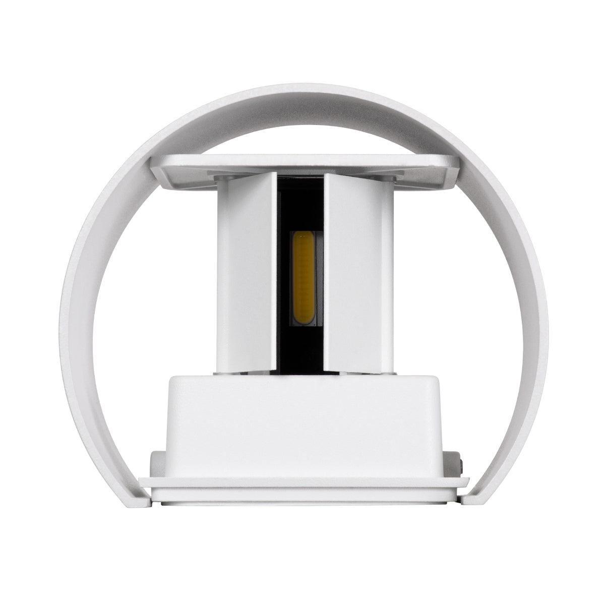 GloboStar® AXIS-R 60638 Φωτιστικό Τοίχου - Απλίκα Αρχιτεκτονικού Φωτισμού Εσωτερικού/Εξωτερικού Χώρου Up & Down LED 10W 1200lm 10 έως 60° AC 220-240V Αδιάβροχο IP65 Μ10 x Π10 x Υ10cm - Φυσικό Λευκό 4500K - Λευκό - Bridgelux Chip - 3 Years Warranty - ledmania.gr
