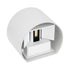 GloboStar® AXIS-R 60638 Φωτιστικό Τοίχου - Απλίκα Αρχιτεκτονικού Φωτισμού Εσωτερικού/Εξωτερικού Χώρου Up & Down LED 10W 1200lm 10 έως 60° AC 220-240V Αδιάβροχο IP65 Μ10 x Π10 x Υ10cm - Φυσικό Λευκό 4500K - Λευκό - Bridgelux Chip - 3 Years Warranty - ledmania.gr