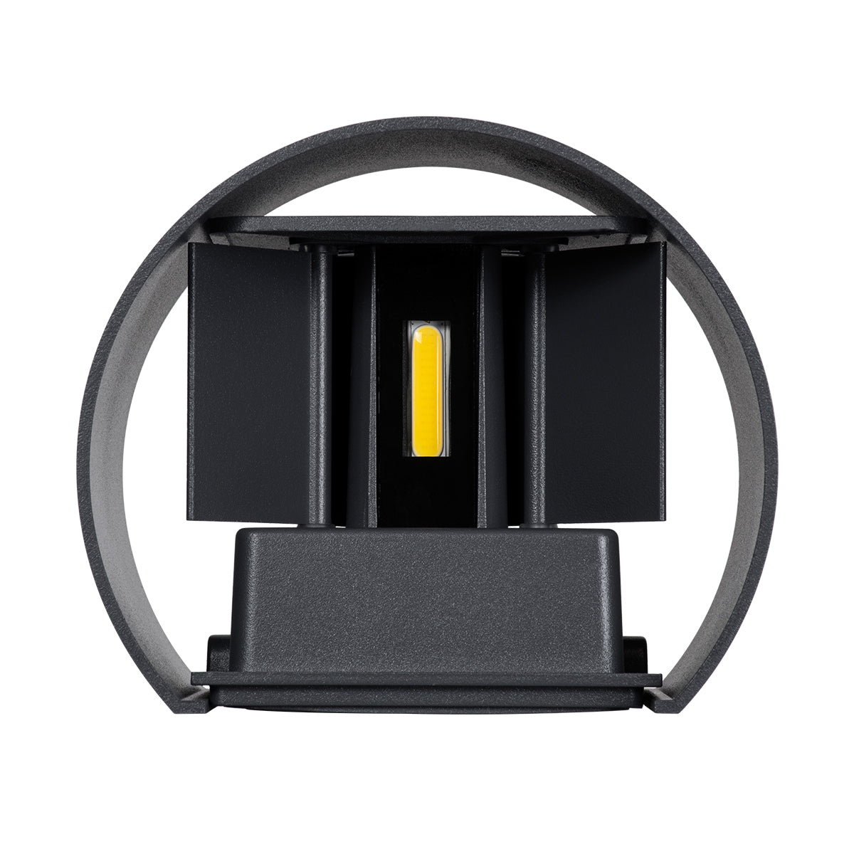 GloboStar® AXIS-R 60639 Φωτιστικό Τοίχου - Απλίκα Αρχιτεκτονικού Φωτισμού Εσωτερικού/Εξωτερικού Χώρου Up & Down LED 10W 1200lm 10 έως 60° AC 220-240V Αδιάβροχο IP65 Μ10 x Π10 x Υ10cm - Φυσικό Λευκό 4500K - Γκρι Ανθρακί- Bridgelux Chip - 3 Years Warranty - ledmania.gr