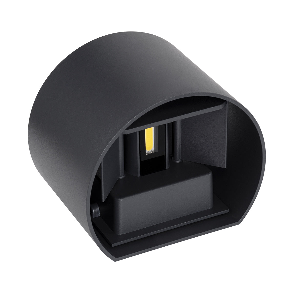 GloboStar® AXIS-R 60639 Φωτιστικό Τοίχου - Απλίκα Αρχιτεκτονικού Φωτισμού Εσωτερικού/Εξωτερικού Χώρου Up & Down LED 10W 1200lm 10 έως 60° AC 220-240V Αδιάβροχο IP65 Μ10 x Π10 x Υ10cm - Φυσικό Λευκό 4500K - Γκρι Ανθρακί- Bridgelux Chip - 3 Years Warranty - ledmania.gr