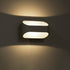 GloboStar® EDEN 60665 Φωτιστικό Τοίχου - Απλίκα Αρχιτεκτονικού Φωτισμού Εσωτερικού Χώρου Up & Down LED 10W 1000lm 60° AC 220-240V IP20 Μ16 x Π10.5 x Υ9cm - Φυσικό Λευκό 4500K - Λευκό - Bridgelux Chip