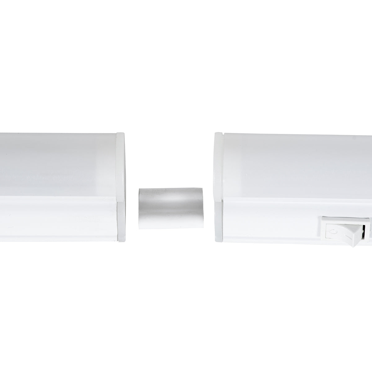 GloboStar® TUBO 60785 Γραμμικό Φωτιστικό Οροφής Linear LED Τύπου T5 Επεκτεινόμενο 5.5W 539lm 180° AC 220-240V IP20 Πάγκου Κουζίνας με Διακόπτη On/Off Μ30 x Π2.2 x Υ3.5cm Φυσικό Λευκό 4500K - Λευκό - 3 Years Warranty - ledmania.gr