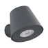 GloboStar® GARDENIA 60794 Φωτιστικό Τοίχου - Απλίκα Αρχιτεκτονικού Φωτισμού Εσωτερικού/Εξωτερικού Χώρου Up or Down Μονόφωτο 1 x GU10 AC220-240V Αδιάβροχο IP65 - Σώμα Αλουμινίου & Tempered Glass - Μ9.5 x Π13 x Υ7.7cm - Γκρι Ανθρακί - 5 Years Warranty - ledmania.gr