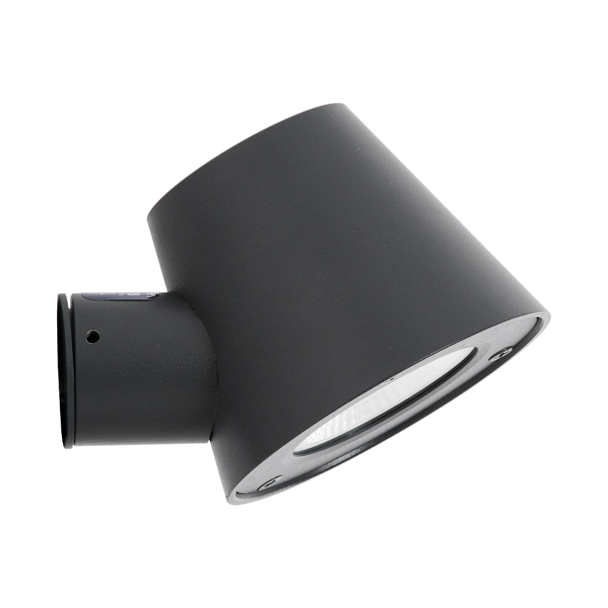 GloboStar® GARDENIA 60794 Φωτιστικό Τοίχου - Απλίκα Αρχιτεκτονικού Φωτισμού Εσωτερικού/Εξωτερικού Χώρου Up or Down Μονόφωτο 1 x GU10 AC220-240V Αδιάβροχο IP65 - Σώμα Αλουμινίου & Tempered Glass - Μ9.5 x Π13 x Υ7.7cm - Γκρι Ανθρακί - 5 Years Warranty - ledmania.gr