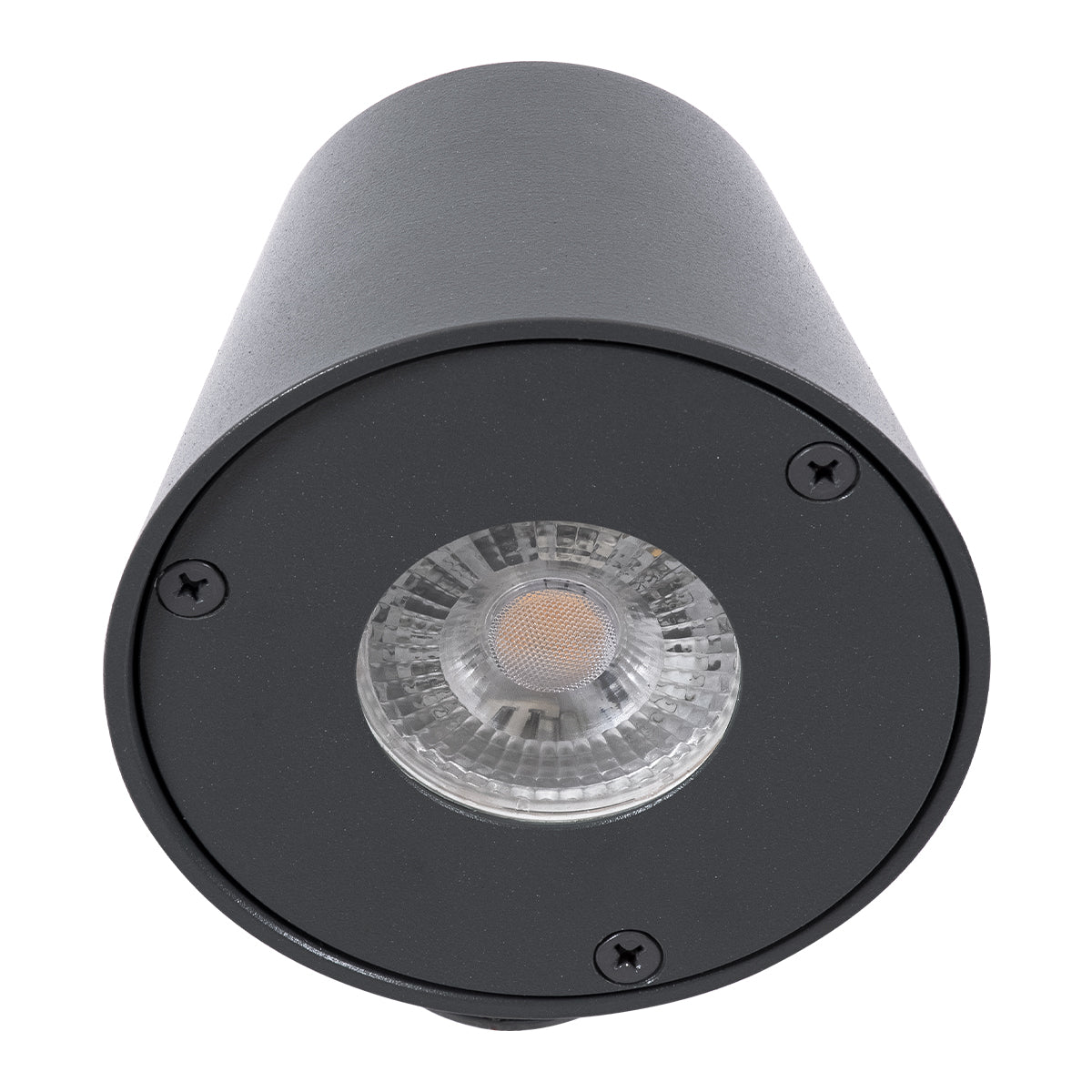 GloboStar® GARDENIA 60794 Φωτιστικό Τοίχου - Απλίκα Αρχιτεκτονικού Φωτισμού Εσωτερικού/Εξωτερικού Χώρου Up or Down Μονόφωτο 1 x GU10 AC220-240V Αδιάβροχο IP65 - Σώμα Αλουμινίου & Tempered Glass - Μ9.5 x Π13 x Υ7.7cm - Γκρι Ανθρακί - 5 Years Warranty - ledmania.gr